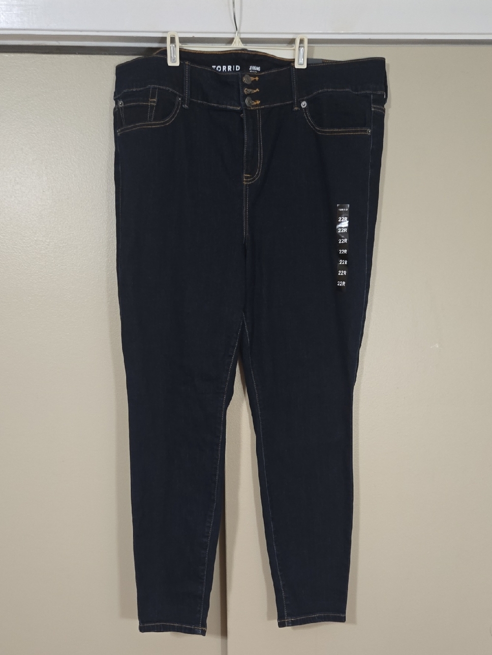Torrid High-Rise Jegging Jeans in Dark Blue Size 22R NWT